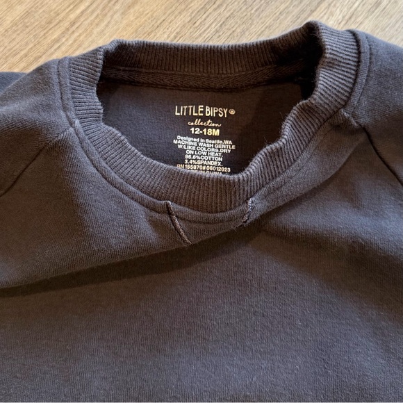 Little Bipsy Charcoal Sweatshirt - Picture 3 of 3
